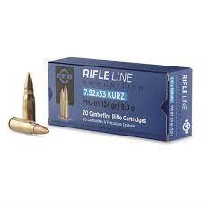 A-424 7,92x33 Kurz FMJ BT 8g 124gr 20/1