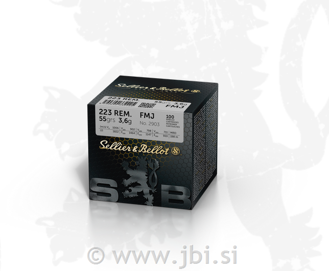 S&B .223 Rem FMJ 3,6g/55gr 100/1