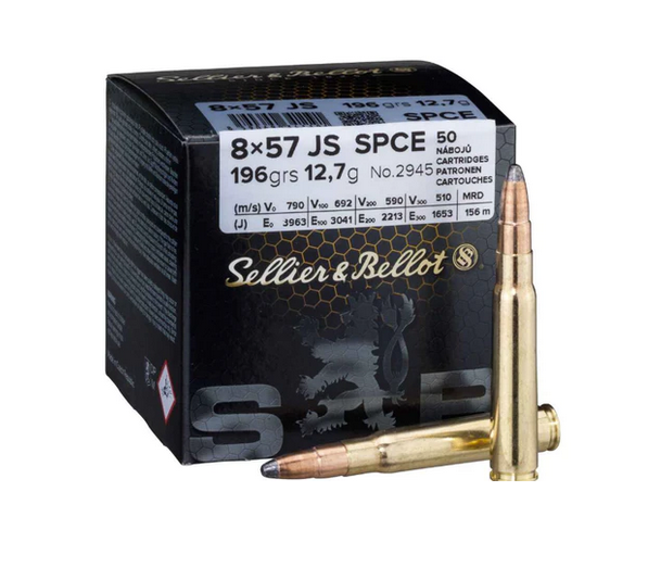 S&B 8x57 JS SPCE 12,7g 196gr 50/1