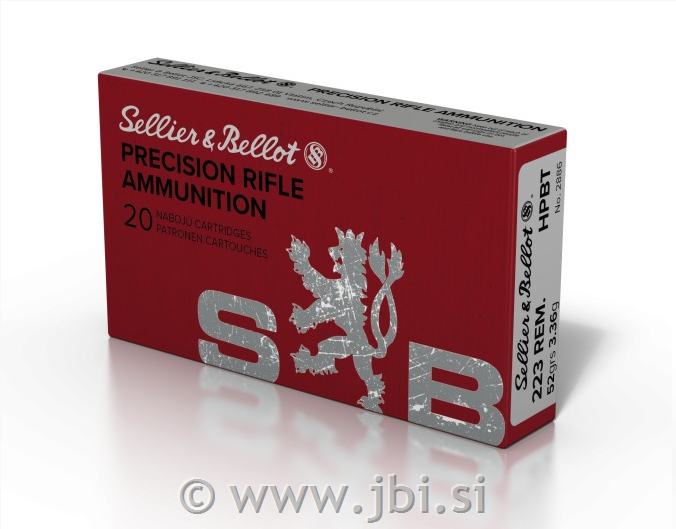 S&B .223 Rem HPBT (OTM) 3,36g/52gr 20/1