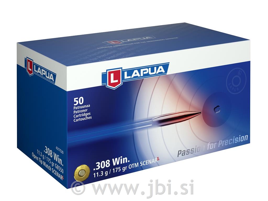 Naboj Lapua 308 Winchester 11,3g / 175gr GB550 OTM Scenar-L