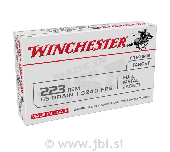 Winchester .223 Rem. FMJ 3,56g/55gr 20/1