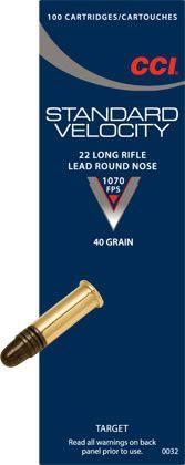 CCI .22 L.R. Standard Velocity 40gr 50/1