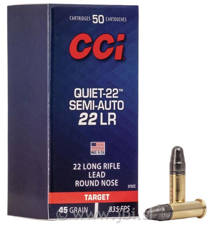 Naboj CCI 22 LR Quiet Semi-Auto 2,91g / 45gr LRN 50/1