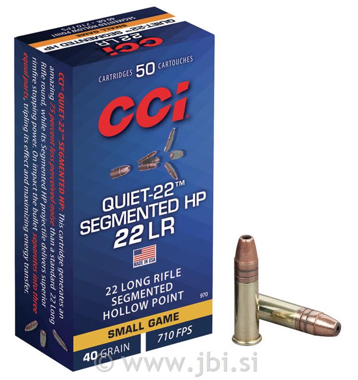 CCI .22LR Quiet-Q22 2,59g/40gr HP 50/1