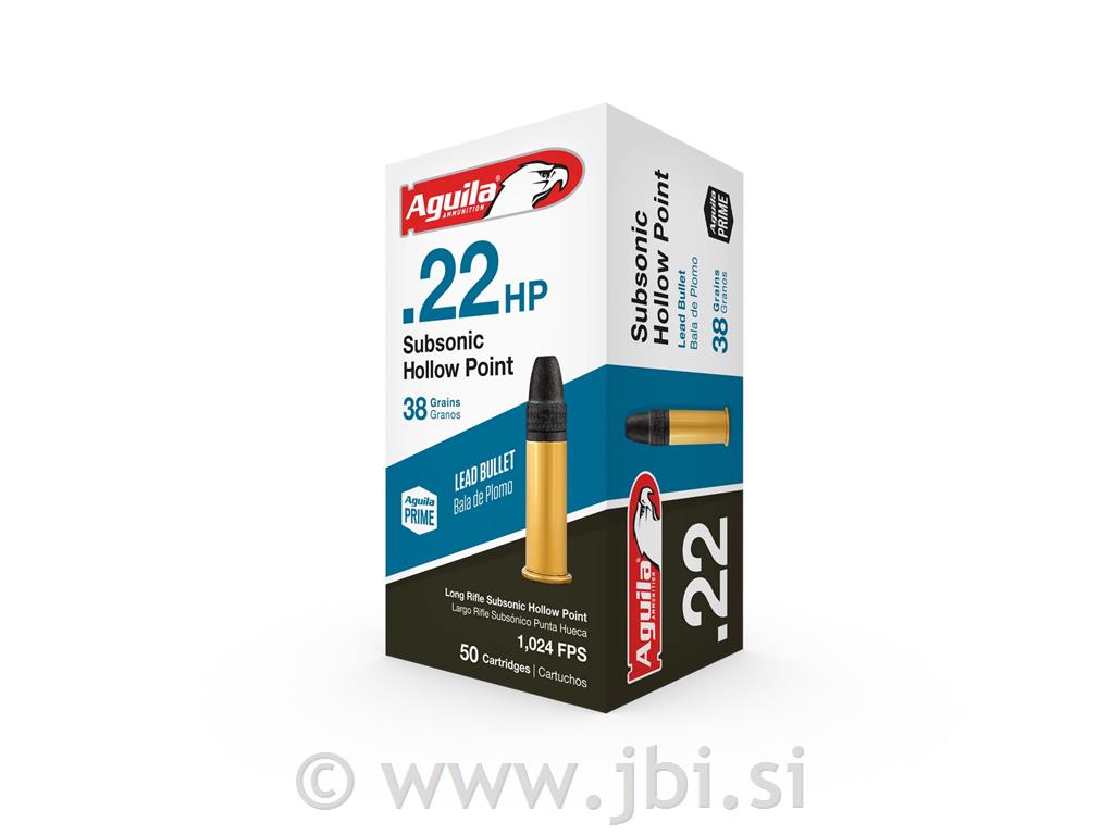 Naboj Aguila .22 LR Subsonic 2,46g/38gr HP