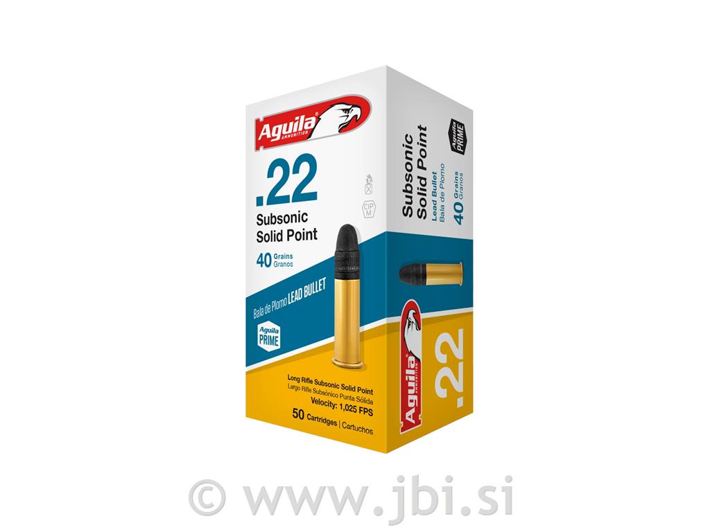 Naboj Aguila .22 LR Subsonic 2,59g/40gr SP