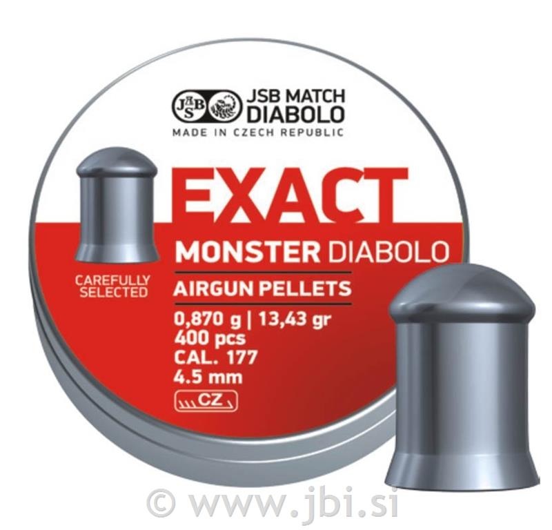 Diabole JSB Exact Monster 4,5mm 0,870g/13,43gr 400/1