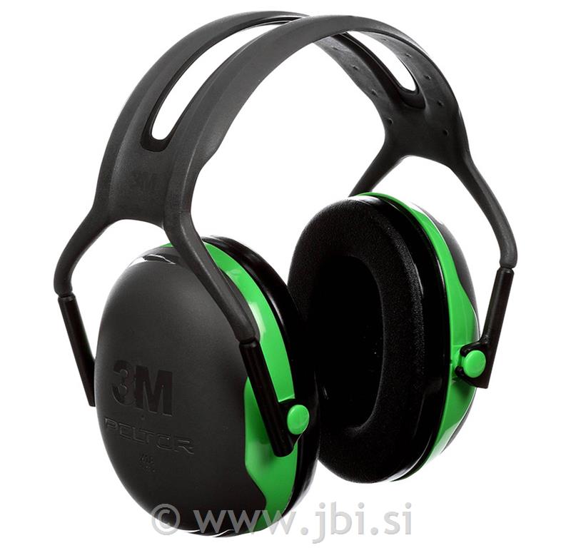 Glušniki 3M Peltor X1A črni/neon zeleni