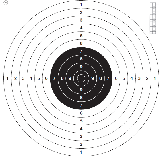 TARČA bela R50 50x50