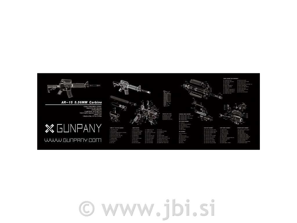 Podloga za čiščenje AR15 SCBM-01