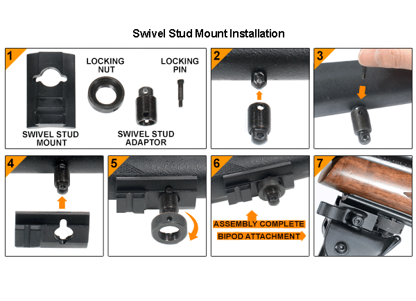 UTG Rubber Armored Full Metal QD Bipod, Height 6.0"- 8.5"