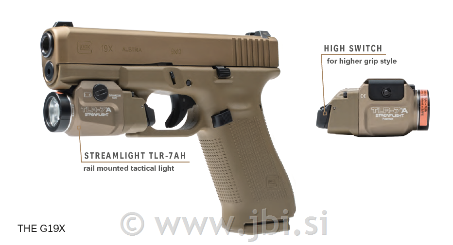 Glock 19X Combo 9x19mm Streamlight TLR-7A