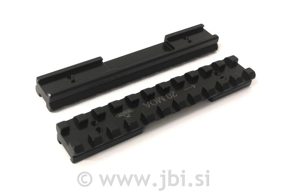 Rusan Picatinny rail CZ 452/453/455 20MOA 010-35-20MOA, 11mm, L=115