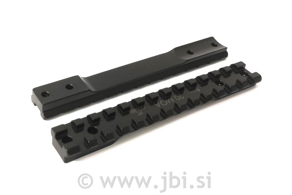 Picatinny letev - Bergara B14 (SA, B=92,3 L=140) - 20 MOA 010-48-SA-20MOA