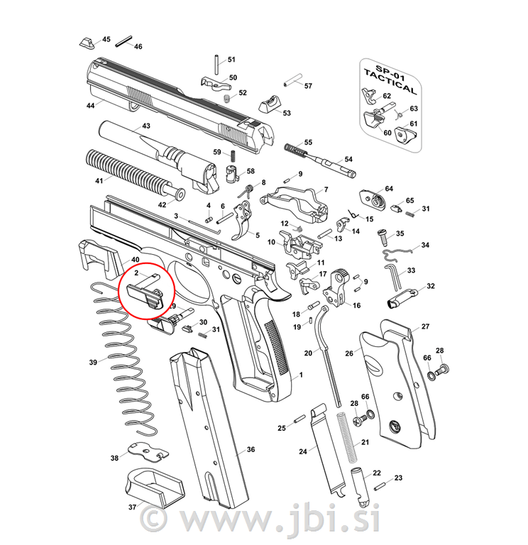 ČZ 75 SP-01 zadržalo zaklepa