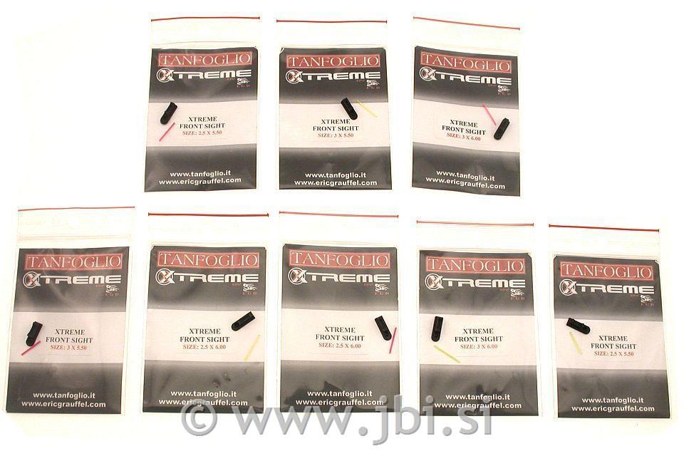 Tanfoglio Xtreme front rear sight red fiber