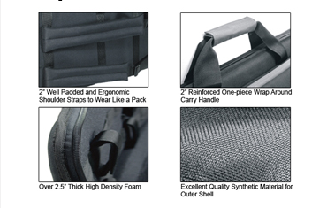 UTG 42" MC Homeland Security Covert Gun Case Black/Gray
