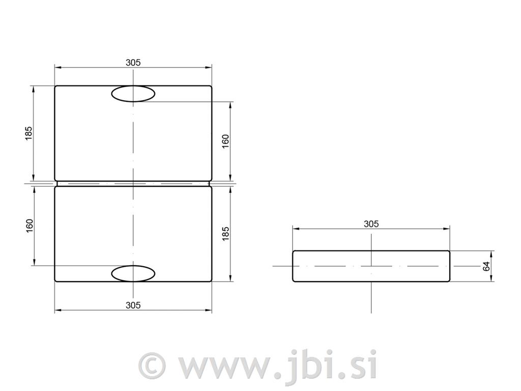 Kovček za pištolo 30,5x18,5x6,4 2033ISY