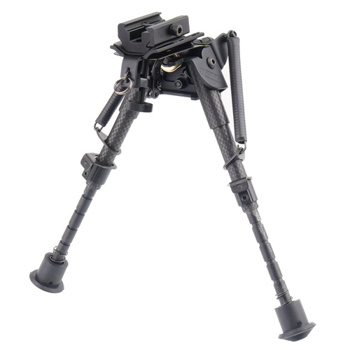 Carbon Fiber Bipod 6-9" Swivel Spring RSCFS-06