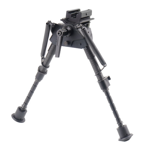 Carbon Fiber Bipod 6-9" Swivel Spring RSCFS-06