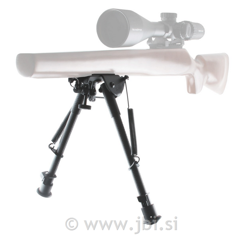 Carbon Bipod 9-13" Swivel Spring RSCFS-09