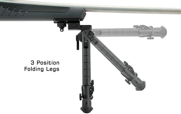 UTG Recon 360 TL Bipod, 8"-12" Center Height, Picatinny