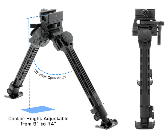 Bipod Big Bore Full Stability 9''-14''