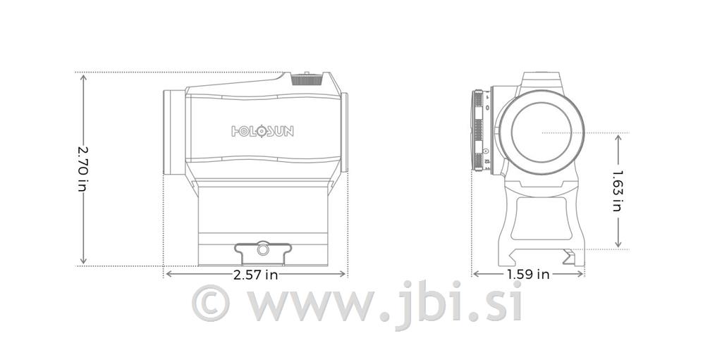 Compact Holosun HE503R-GD