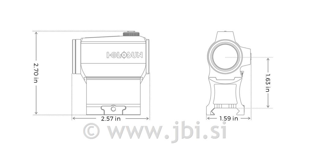 Compact Holosun HE403C-GR