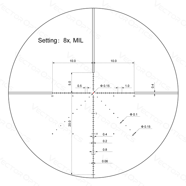 Veyron 2-8x32IR Compact Scope SCOC-43