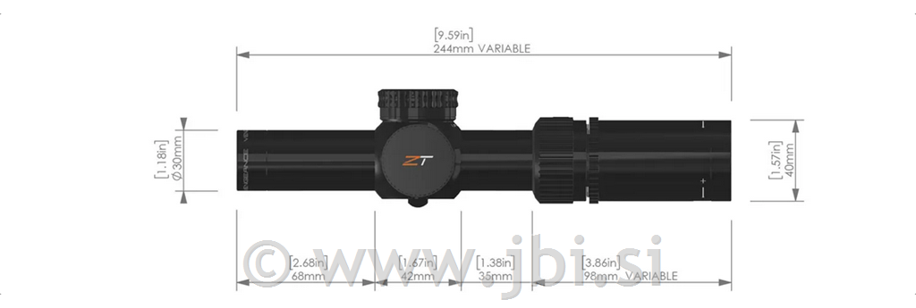 ZT VENGEANCE 1-6X24 SFP RAR