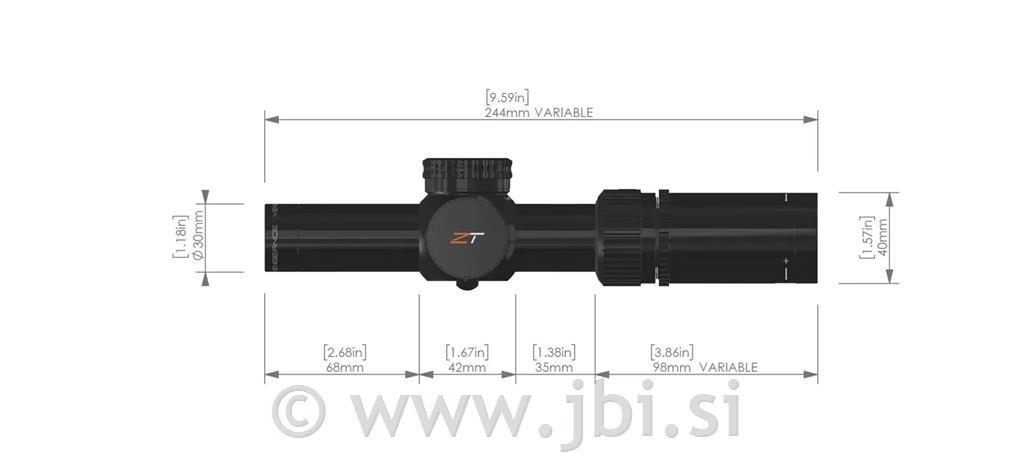 ZT VENGEANCE 1-6X24 SFP RAR