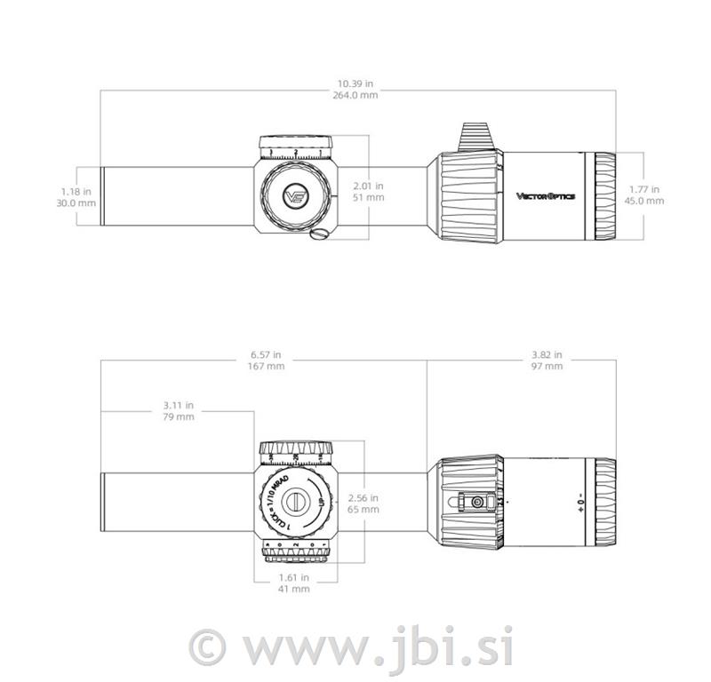 Daljnogled Tauron 1-6X24 SFP GENII SCOC-49 Vector Optics