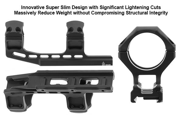UTG Picatinny Rings 34mm High Profile 50mm Offset