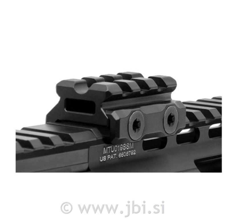 UTG Super Slim Picatinny Riser Mount, 0.5" Height, 3 Slot