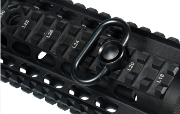 UTG Heavy Duty Push Button QD Sling Swivel, 1.38" Loop