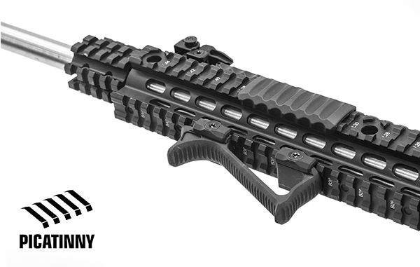 UTG® Ultra Slim Angled Foregrip, Picatinny, Matte Black
