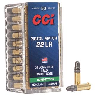 Naboj CCI .22 LR Pistol Match 2,59g/40gr LRN