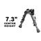 UTG® Tactical OP Bipod, Quick Detach, 5.9"-7.3" Center Height